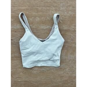 Lululemon Align Ribbed Tank Top Shine Bone Radiate Sleeveless Womens 2